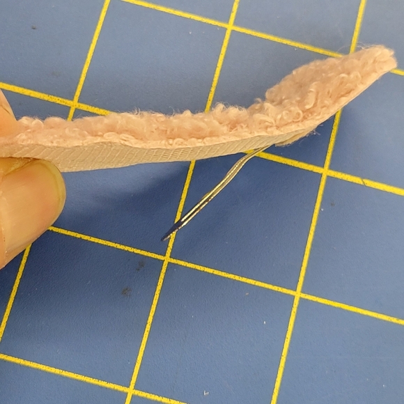 Fuzzy Clip Barette 3" Set of 2 Pinkish - Picture 3 of 4